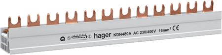 HAGER AANSLUITRAIL 4P 16MM2 12M KDN480A