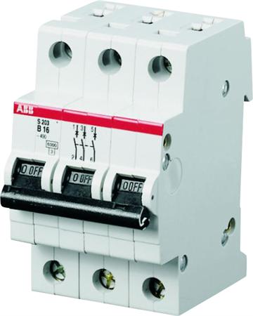 ABB S203-K8 INST.AUTOMAAT 3P 8A K-KAR