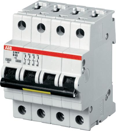 ABB S204P-Z8 INST.AUTOMAAT 4P 8A Z-KAR