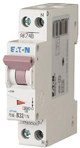 Eaton installatieautomaat 1-polig + nul 32A C-karakteristiek PLN6-C32/1N