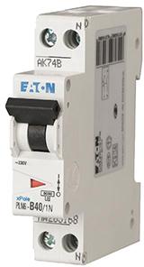 Eaton installatieautomaat 1-polig + nul 40A C-karakteristiek PLN6-C40/1N