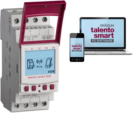 Grasslin digitale schakelklok Talento Smart B25