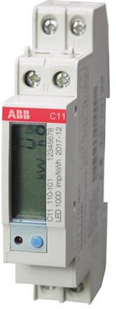 ABB kWh-meter 1-fase 40A C11 110-10A MID