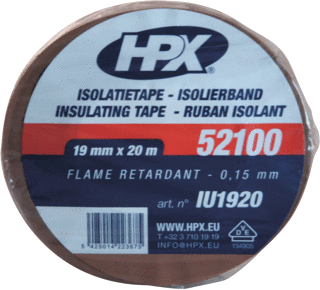 HPX isolatietape bruin 19mm x 20 meter