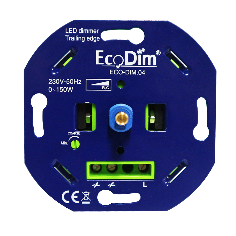EcoDim Universele led dimmer 0-150W fase afsnijding (RC) ECO-DIM.04