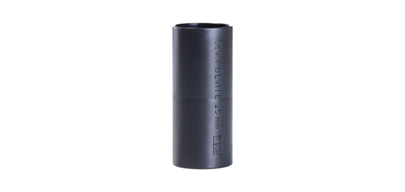 Pipelife Polvite zwarte UVS sok 25mm RAL9005