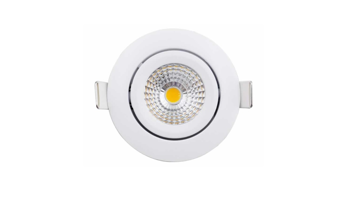 Ronde witte dimbare LED inbouwspot met driver 23mm inbouwdiepte Dim to Warm