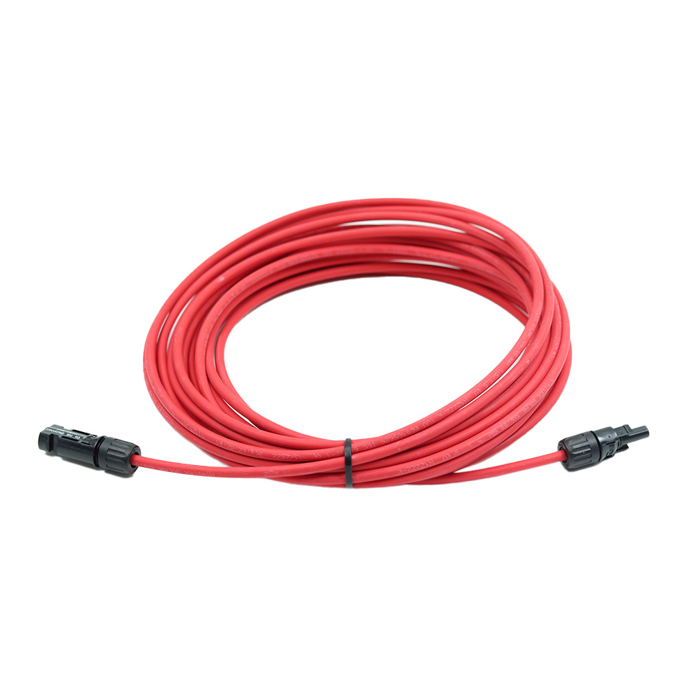 Solar kabel 6mm rood met MC4 connectoren 10 meter