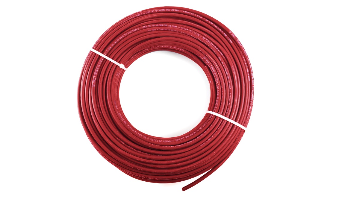 Solar kabel 6mm rood 50 meter H1Z2Z2-K DCA