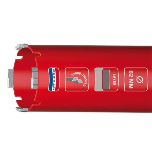 Carat Dustec Laser droogboor Ø62X340Xm16 HTL0623404