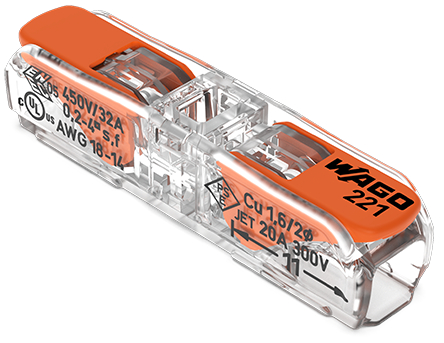 WAGO Doorvoerconnector 4qmm 60 stuks 221-2411