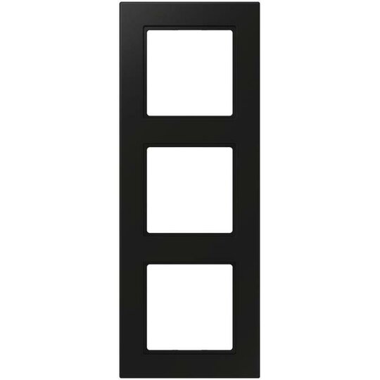 Jung A550 afdekraam 3-voudig grafiet zwart A5583BFSWM