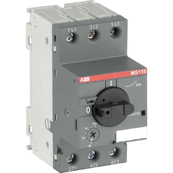 ABB motorbeveiligingsschakelaar 0,4-0,63A 50kA MS 116 0,63