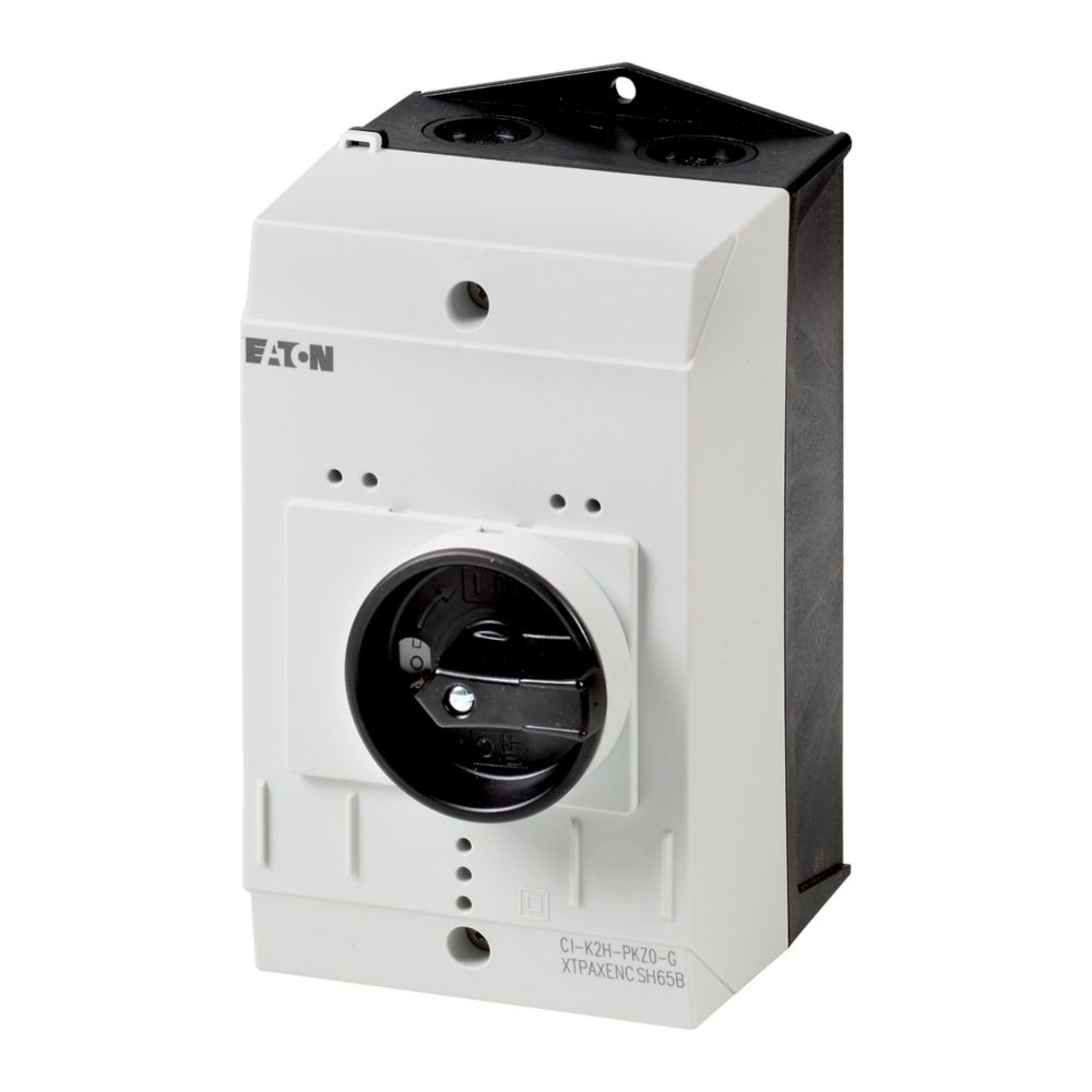 Eaton kunststof kast IP65 leeg voor PKZM0 knop zwart 219654