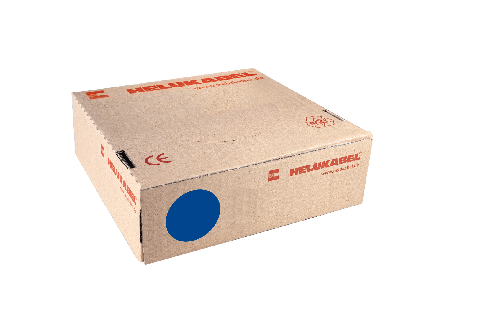 Helukabel montagesnoer 6 mm² ECA donker blauw 100 meter H07V2-K