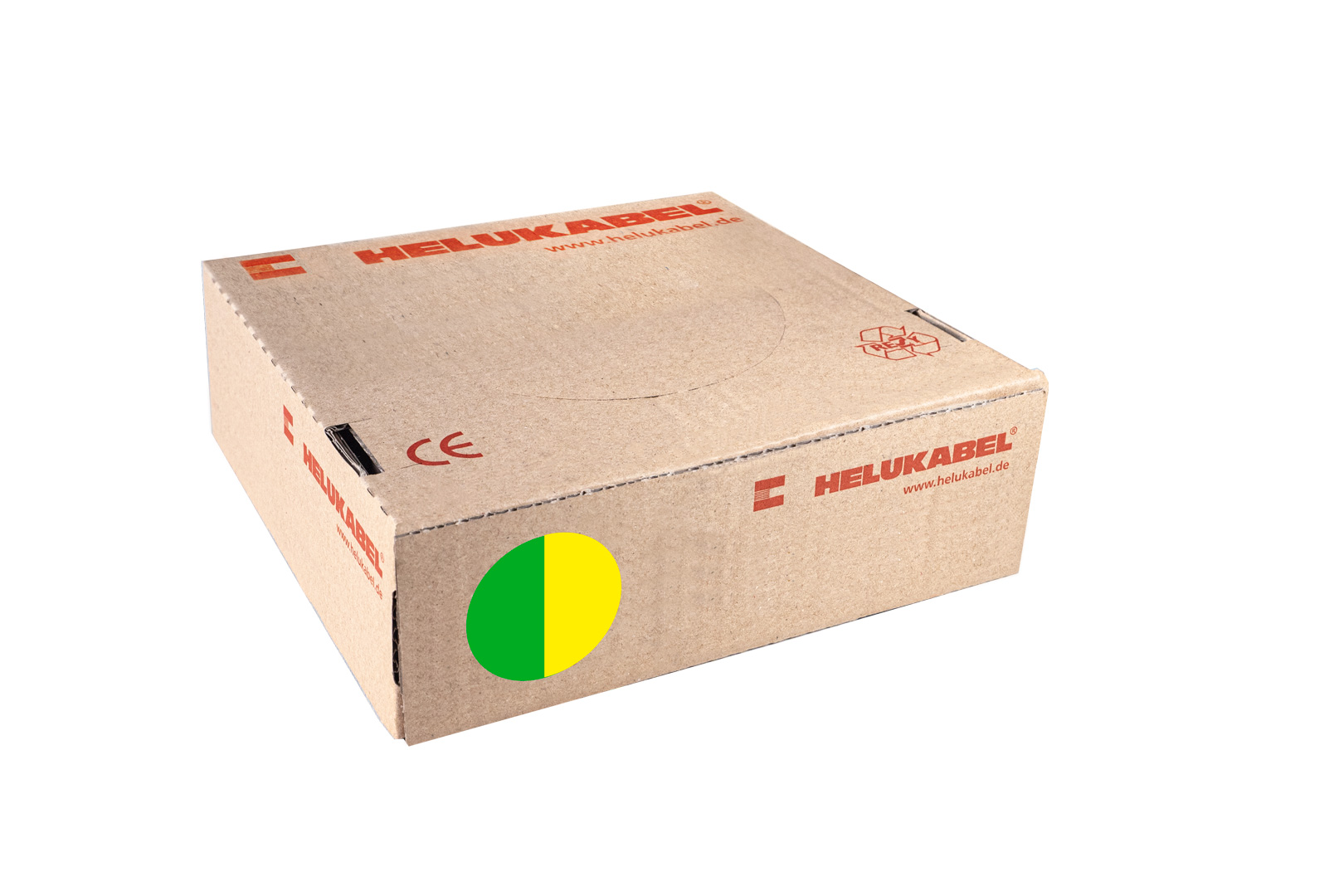 Helukabel montagesnoer 4 mm² ECA geel groen 100 meter H07V2-K