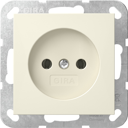Gira stopcontact zonder randaarde creme systeem 55 448001