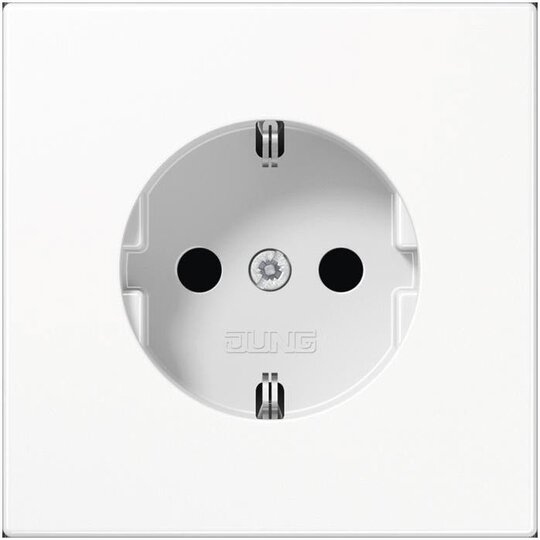 Jung inbouw stopcontact met randaarde alpin wit LS 1520 N WW