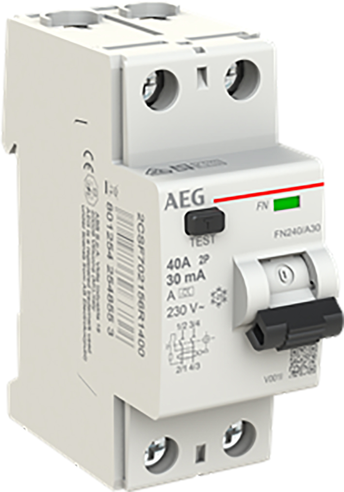 AEG aardlekschakelaar 2-polig 40A 30mA