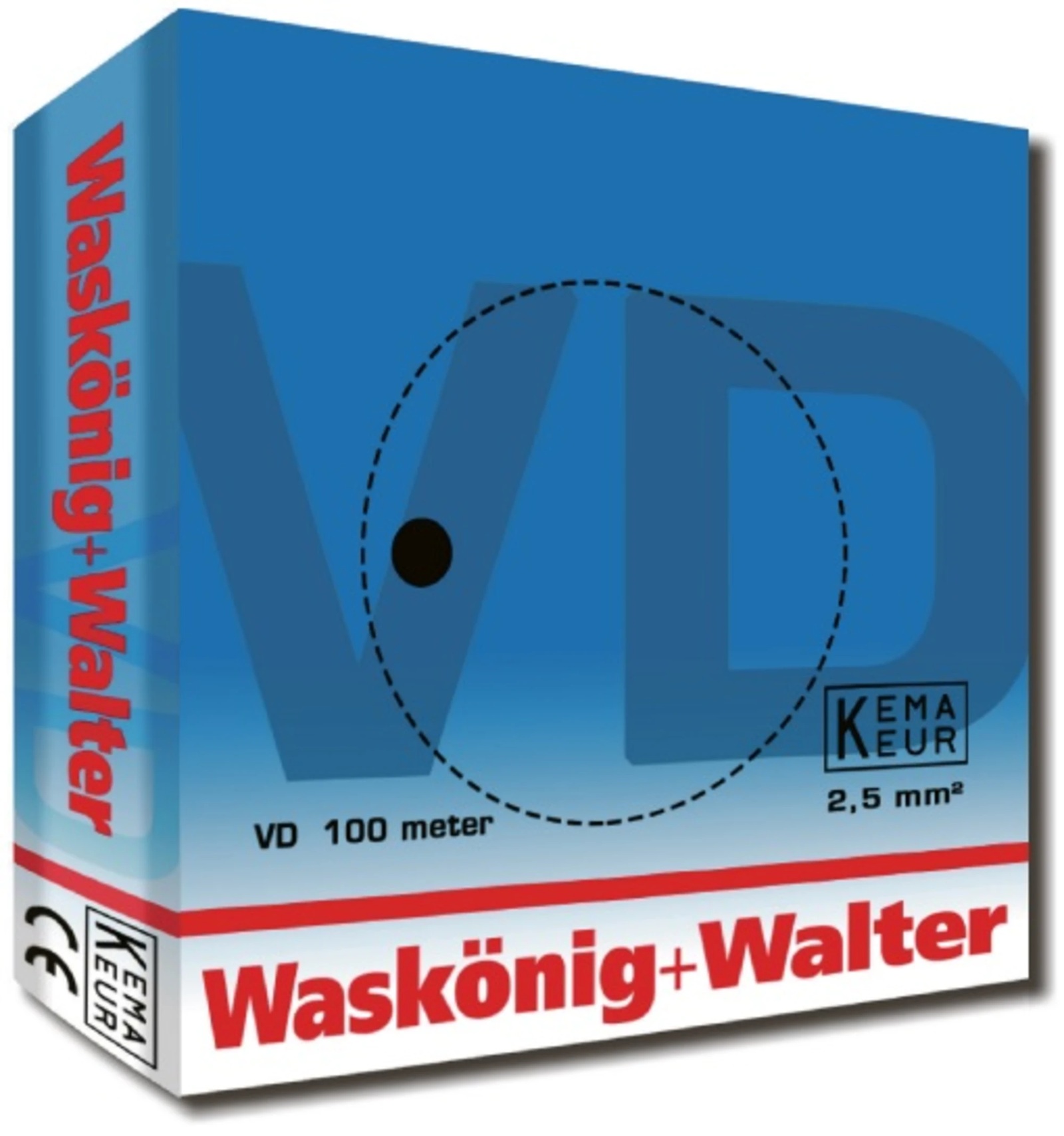 Waskonig VD draad blauw 2,5mm2 rol 100 meter 769971