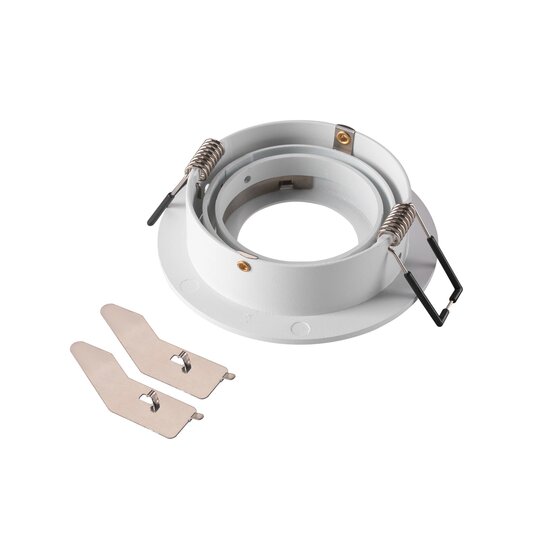 SLV New Tria 75mm inbouwspot kantelbaar wit 1007342