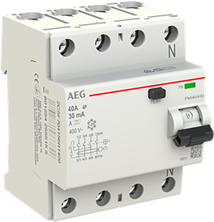 AEG aardlekschakelaar 4-polig 40A 30mA FN440/A30