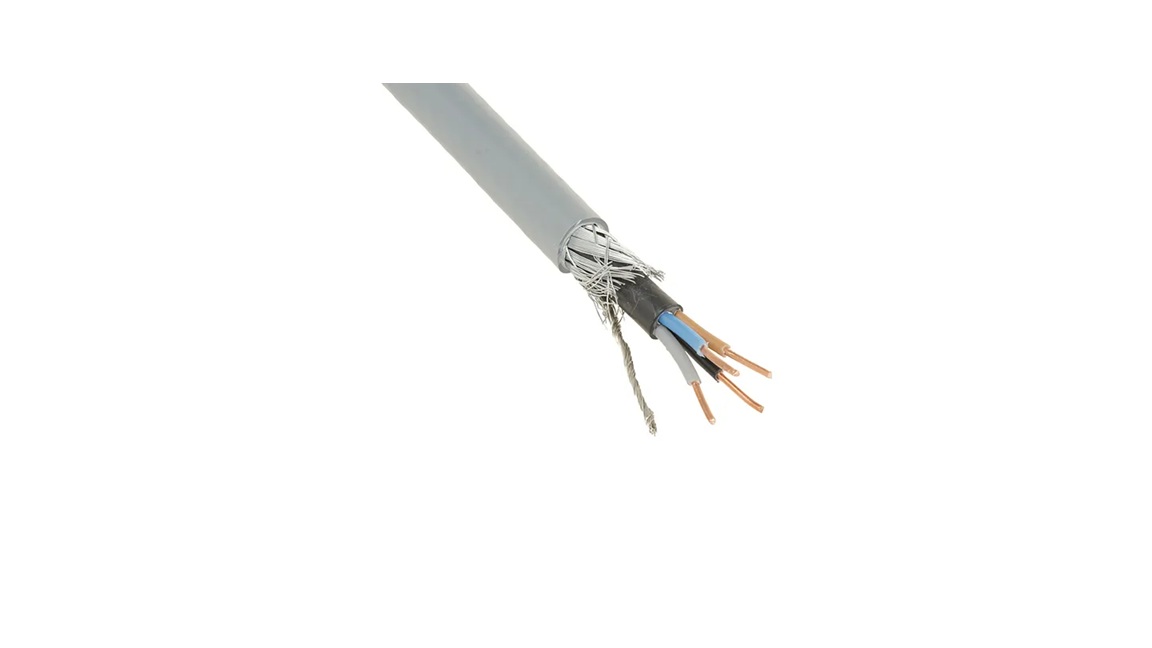 Grondkabel VO-YMvK-as 4x6mm² grijs Dca per meter