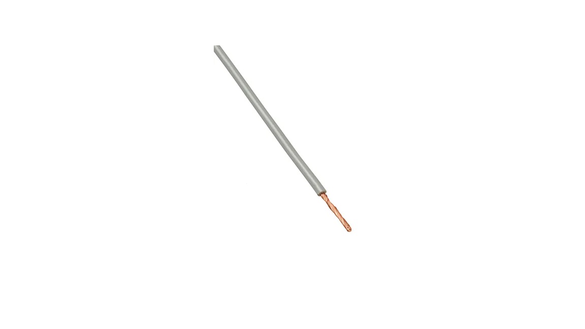 Montagesnoer 6 mm² ECA grijs per meter H07V2-K