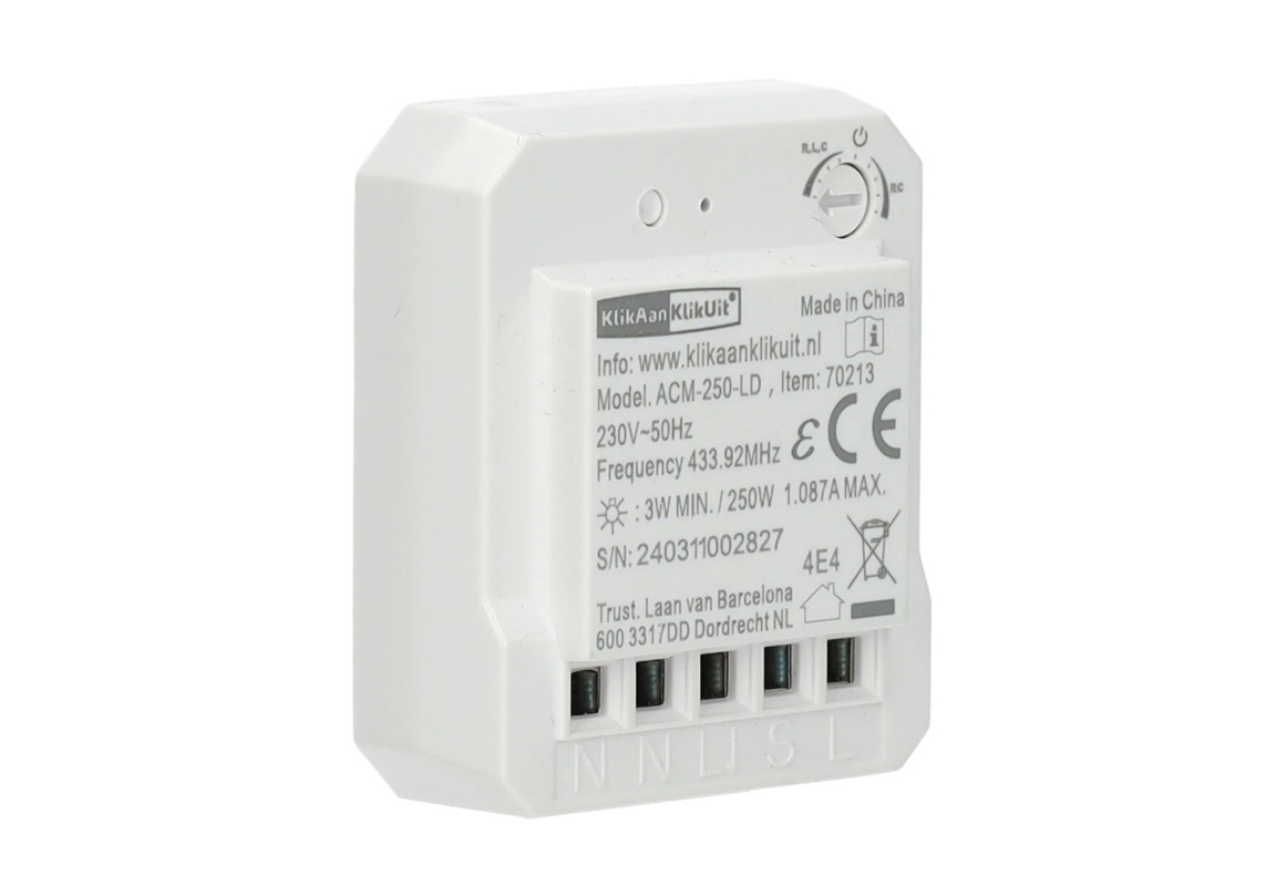 KlikAanKlikUit Inbouwdimmer ACM-250LD