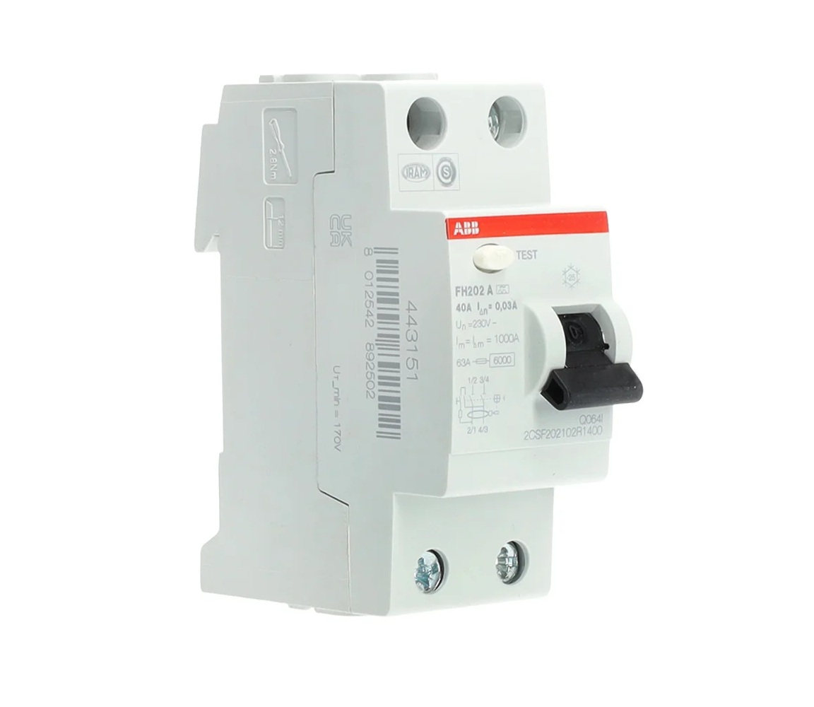 ABB aardlekschakelaar 40A 2-polig 30mA