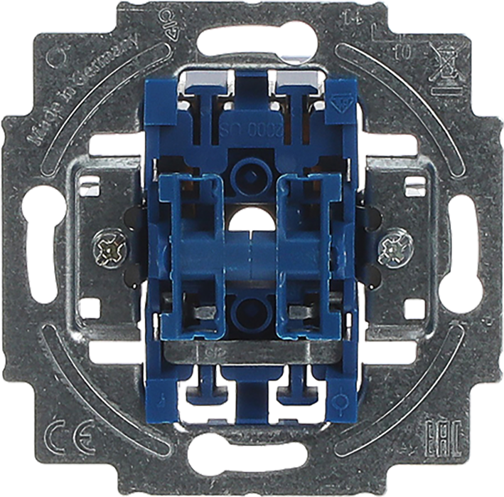 Busch-Jaeger inbouw wip-impulsdrukkersokkel 1-polig 2x maakcontact 2020 US-205