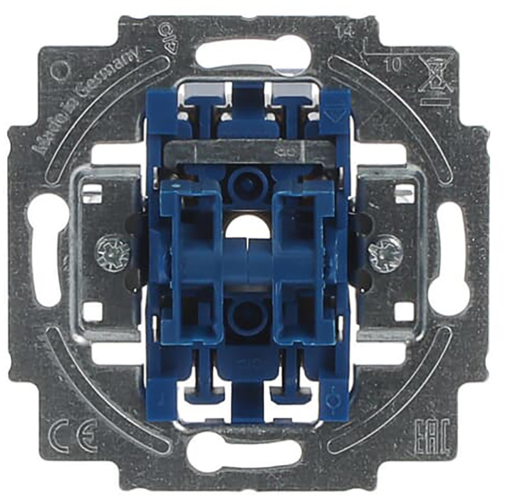 Busch-Jaeger dubbele impulsdrukker met 2x maakcontact 2020 US-205-101