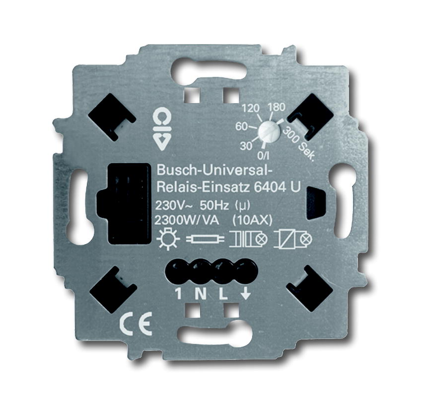 Busch-Jaeger universele relaissokkel inbouw 2300 W/VA 6404 U