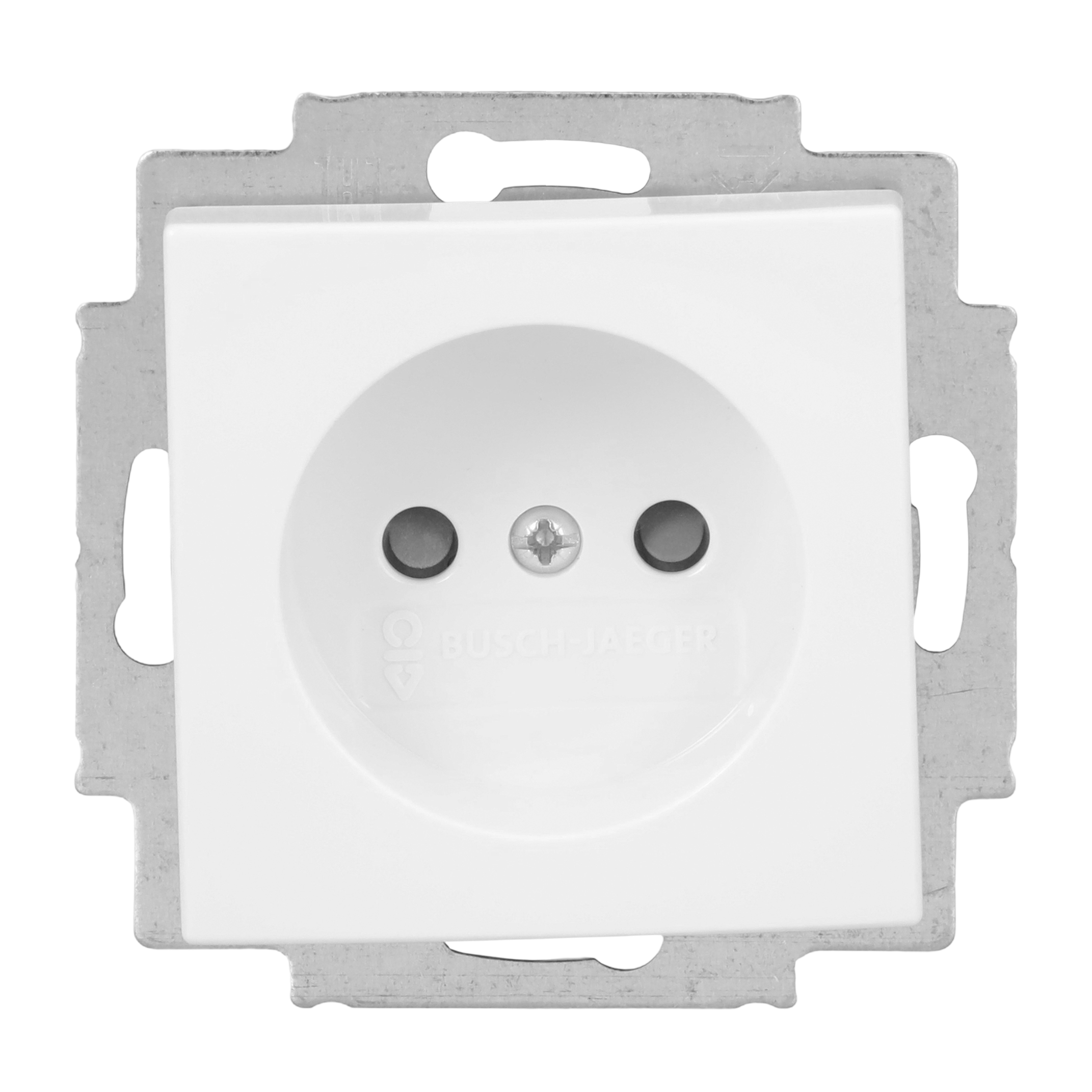 Busch-Jaeger Balance SI wandcontactdoos met kinderbeveiliging zonder randaarde 2300 UCB-914-500