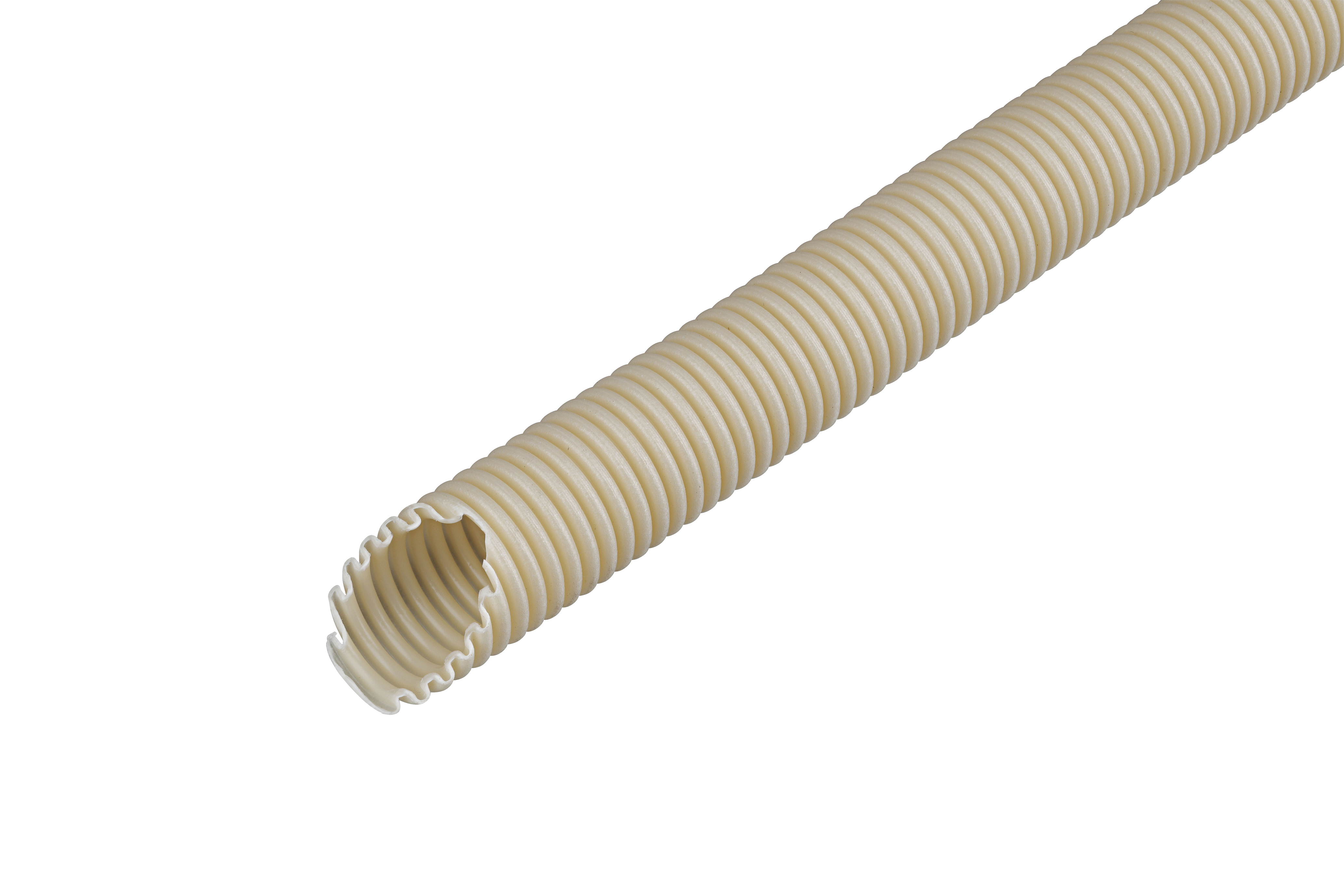 Frankische flexibele buis 19mm creme rol 100 meter
